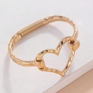 Gold Heart Bracelet NWT